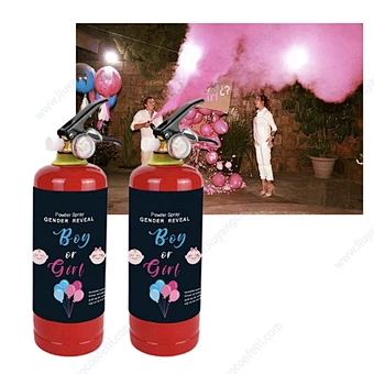 Big Super Holi Gender Reveal Girl or Boy Baby Shower Biodegradable 600g Party Supplies Holy Machine Powder Smoke Blaster Spray