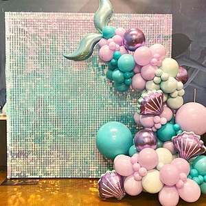 sequin wall backdrop for birthday party decoration multi color shimmer wall panel