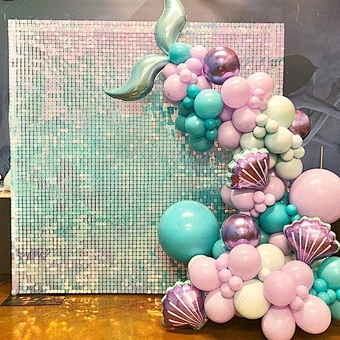 sequin wall backdrop for birthday party decoration multi color shimmer wall panel