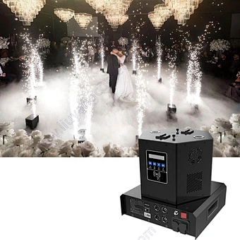 Stage Ice Event Sparkler Pyro Dmx Remote Fountain Party Titanium Wedding Decoration Firework Pyrotechnic Spin Cold Spark Machine