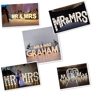 Reception Love Giant White Diy 3d Lamp Romantic Home Birthday Party Wireless Mr And Mrs Led Light Up Letter Wedding Decoration