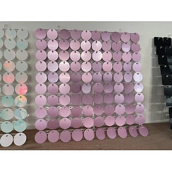 Event Show Rent Birthday Wedding Decoration 4d Panel Backdrop Custom Logo Party Outdoor Color Sequin Round Square Shimmer Wall