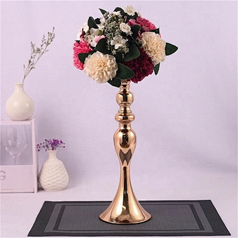 Metal Candle Holders Flowers Vase Candlestick Centerpieces Road Lead Candelabra Centerpieces Wedding props Christmas decoration