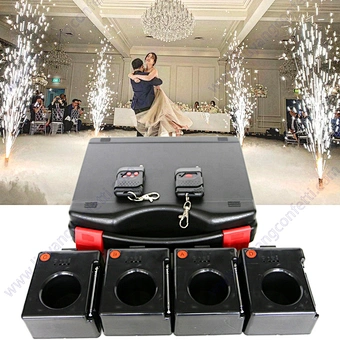Indoor Effect Wireless Remote Control Fire Stage Fountain Fireworks Pyrotechnics Firing System Cold Pyro Machine For Wedding