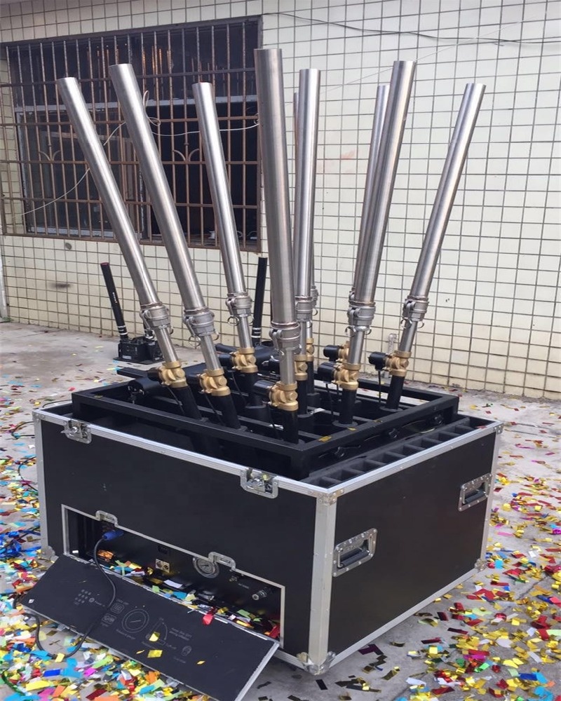 Big Blaster DMX CO2 Confetti Machine and 15m Spray Height Confetti Cannon Confetti Blaster for Concert Celebration