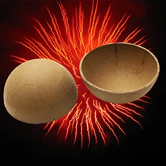 Hemisphere Paper Cover 3 Inch Display Shell Bomb Material Pyrotechnic Mortar 1.3g Un0335 Wedding Pyro Cracker Fire Work Firework