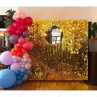 2022 New Arrival luxury Wedding event Backdrop Decorations Shiny Sign stage Background Walls Shimmer Sequin Wall Panel for Party