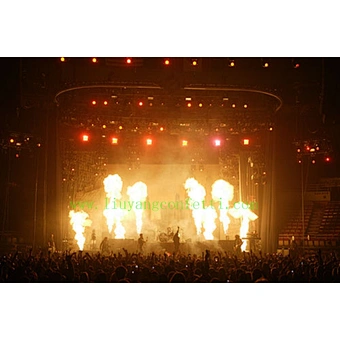 Fireworks LPG Spark Flame Thrower Fire Machine DMX512 Three Head Flame Machine For Wedding DJ Stage Event