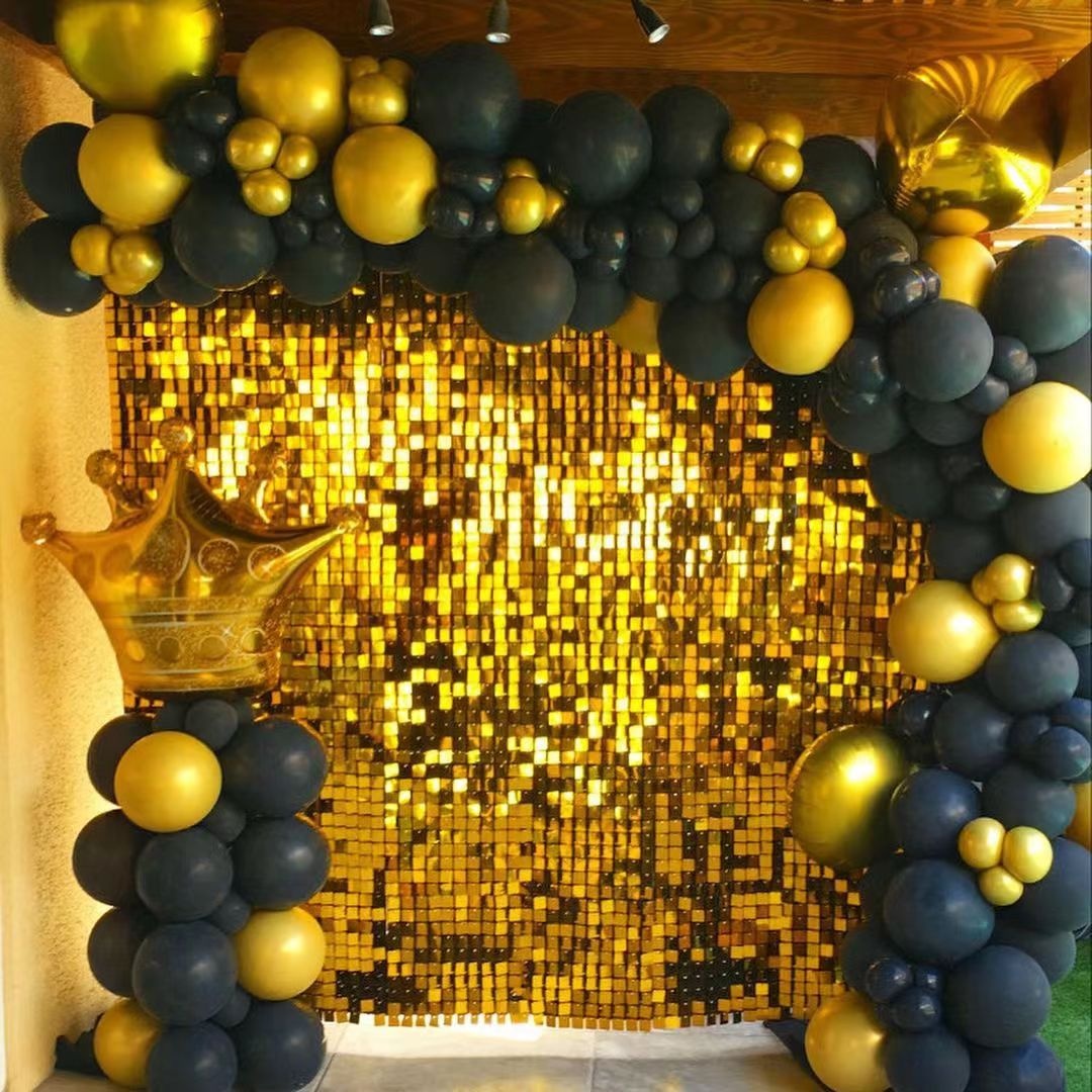 3d Factory Directly Wholesale Air Active Disco Decoration Pet Decorative Shiny Decor Advertising Board Shimmer Sequin Wall Panel