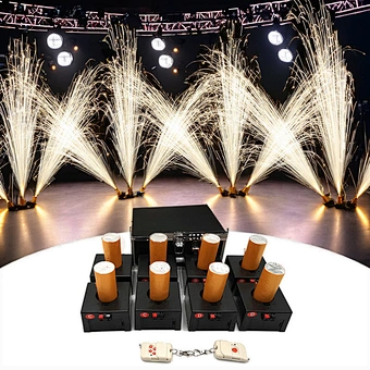 Wedding Engagement Professional 8-Cue Fire Machine Wireless Remote Control Fireworks Firing System 8 Channels for Pyrotechnics