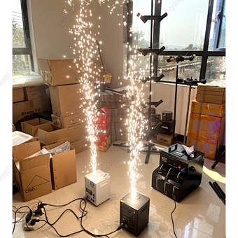 Cheap Buy Wholesale Cold Spark Machine Dmx512 Large Stage Equipment Special Effect Wireless White Marriage Pyrotechnic Fireworks
