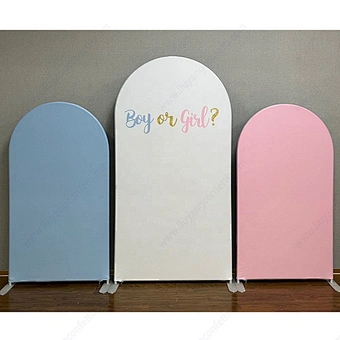 Custom Image Color Arch Stand Cover Fiesta Frame Photo Booth Background Theme Baby Shower Birthday Decoration Party Backdrop