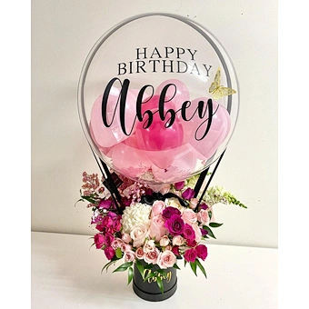 Balloon Gift Hot Air Bouquet Unique Idea Decoration Party Celebration Flower Birthday Art Butler Valentine She Said Yes Graduate