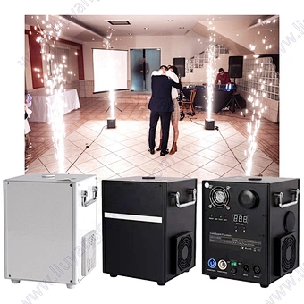 High End mini small electric fireworks cold spark machine jet gold fountain magical special effects for indoor wedding stage DJ