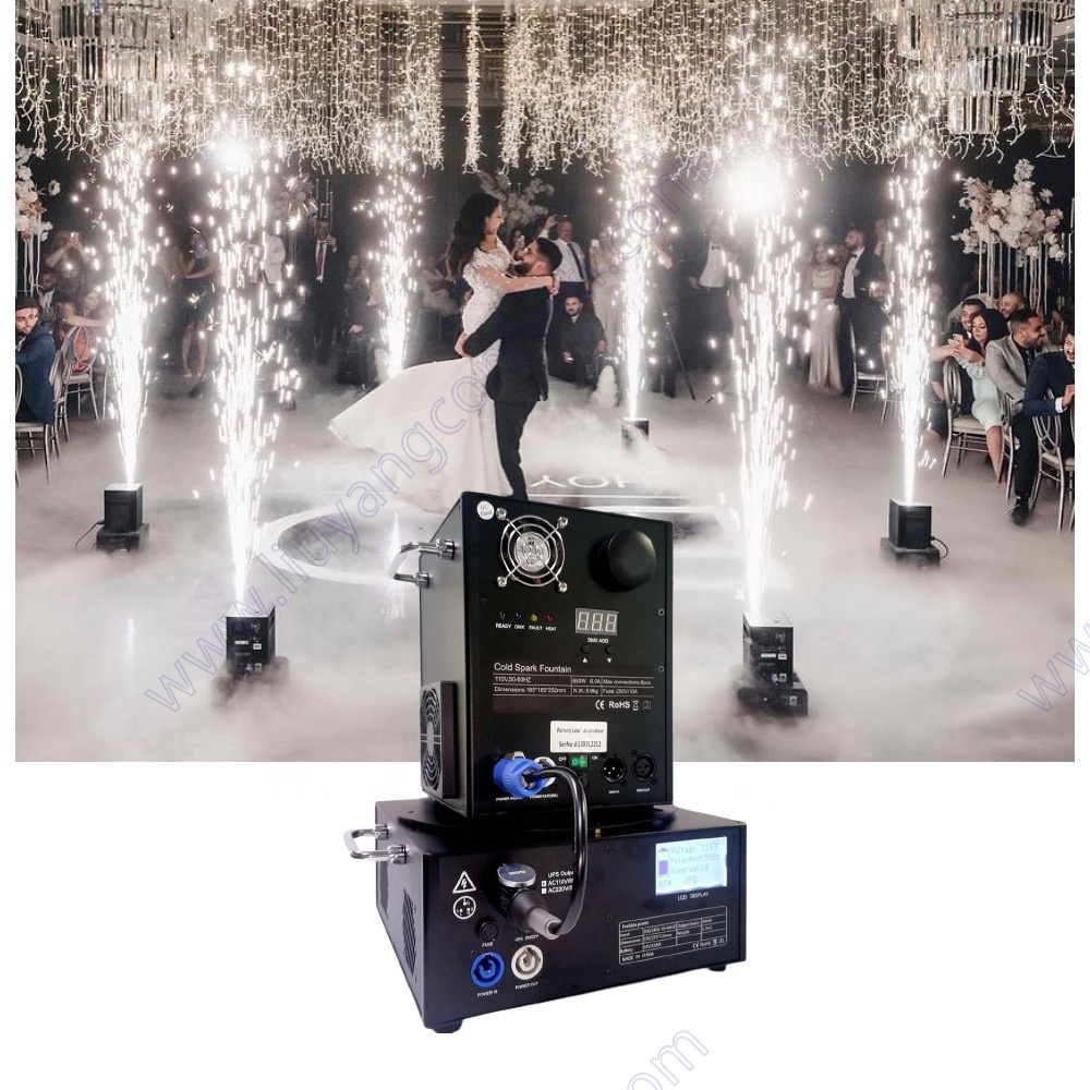 Safe Birthday Wireless Remote Control Fountain Sparkler Party Indoor Fireworks Stage Firing System Dj Wedding Cold Spark Machine