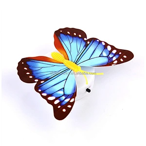 Wholesale Beautiful 3D Decal PVC Wall Sticker Lighting Led 3d Butterfly Led Light Decoration