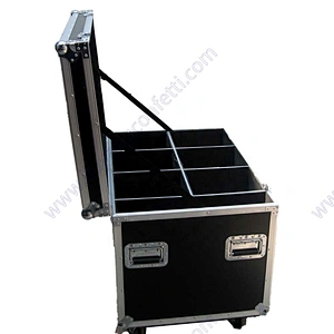 Large Air Shipping Carrying Travel Tool Aluminum Case Euro Style Road Trunk Cable Trunk Flight Case For Stage Equipment