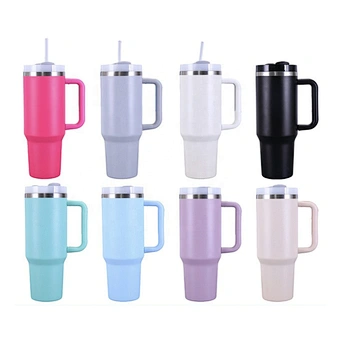 Custom 2024 30oz 40oz DupeAdventure Quencher H2.0 Flowstate Reusable Insulated Stainless Steel Tumbler with Handle and Straw