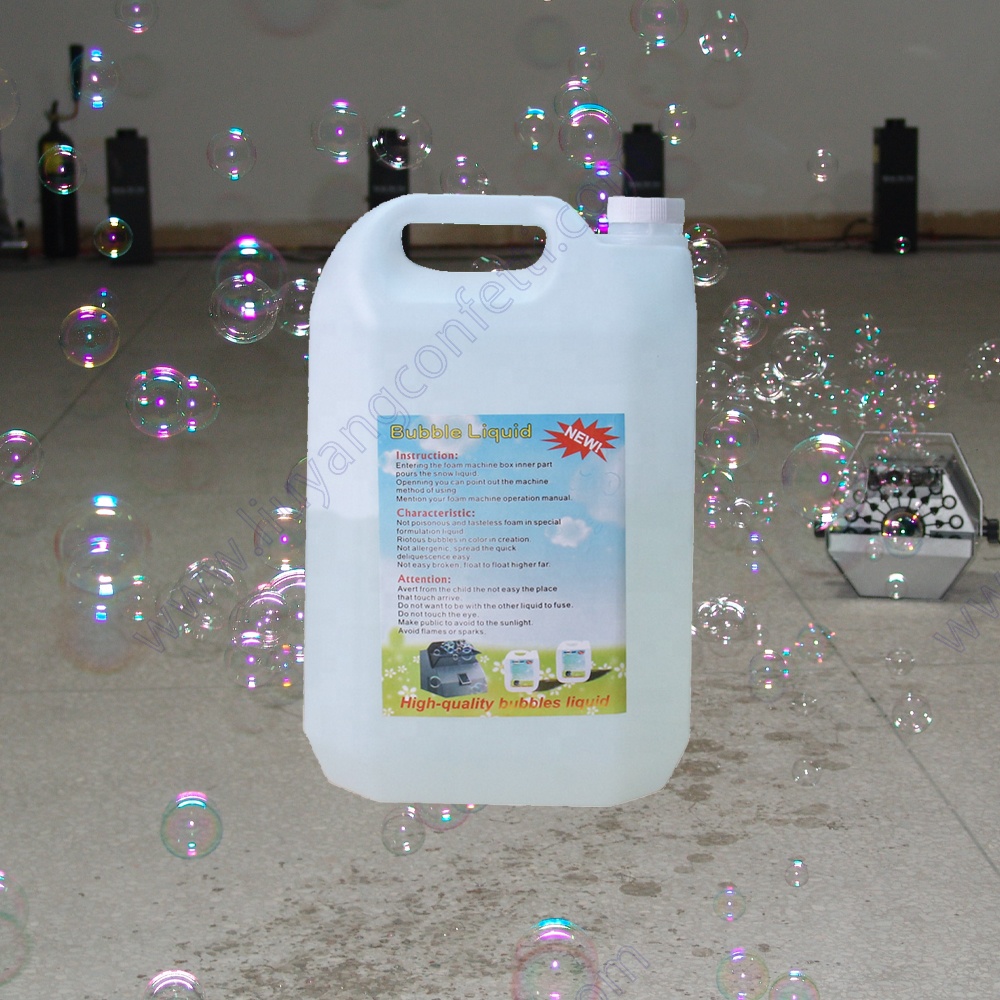 Fuel Blowing Toys Kids Stage Professional Manufacturer White Wedding Soap Bubble Liquid For Bubble Machine