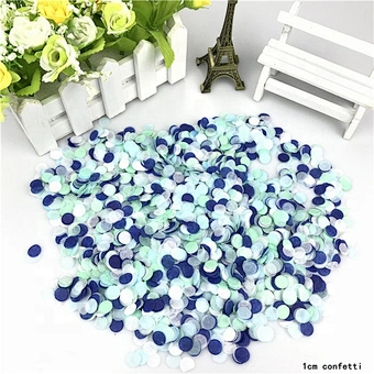Filling Balloon Color circle Metallic tissue Rose Gold Round Confetti for Baby Shower Wedding Engagement party Decoration