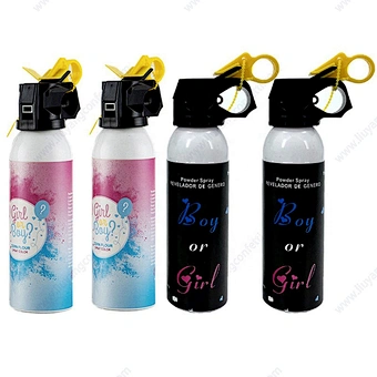 Baby Shower Boy Girl Blue Pink Powder Blaster Spray Smoke Cannons Proper Confetti Party Supplies Gender Reveal Party Supplies