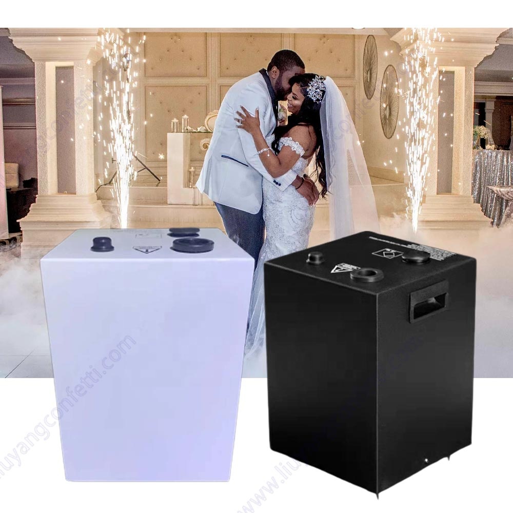 Decoration Supplies Centerpiece Marriage Bride Cold Fireworks Wireless DMX Control 750W Spark Fountain Machine for Wedding Stage