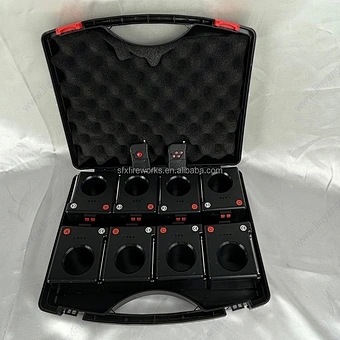 8 Cue Spark Indoor Pyrotechnic Fire Channel Machine Stage Effect Firework Fountain Mini Receiver Wedding Remote Firing Cold Pyro