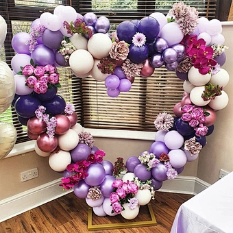 Round Balloon Arch Holder Bow of Balloon Circle Wreath Balloon Stand Wedding Birthday Party Decor Baby Shower Background