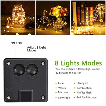 LED Solar Fairy Lights Lamp Outdoor 7M 12M 22M LEDs String Waterproof Holiday Party Garland Solar Garden Christmas Lights
