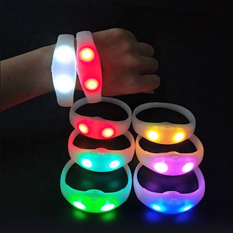 Glow Party Dmx Event Bracelet Remote Control Light Up Radio Sound Activated Wedding Gift Wireless Concert Led Wristband