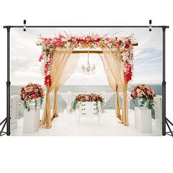 Photo Studio Wedding Floral Flower Wall Decoration Backdrop Curtain Cheap Wedding Backdrops Decoration For Wedding Event