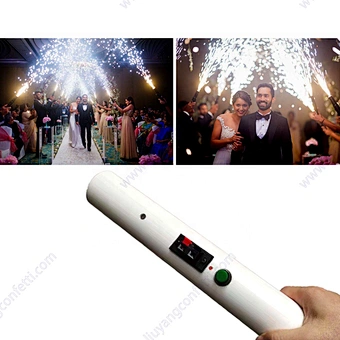 China Cartridge Factory Machine Cold Fire Wedding Couple Entry Mariage Bride Party Stage Handheld Mini Fountain Fireworks