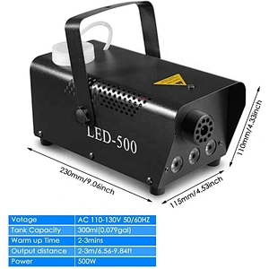 Fluid Smoke Halloween Prop Haze Led Fogging Lights Fogger Adj Outdoor Smog Disinfection Maquina De Humo Para Fiestas Fog Machine