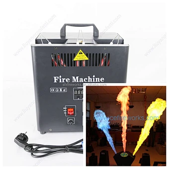 DMX 512 triple way flame machine color spray thrower fire flame projector for concert stage disco Dj