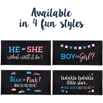 Girl Boy Deco Decoration Set Games Gift Favors Party He Or She What Will It Be Baby Shower Gender Reveal Balloon Drop Bag
