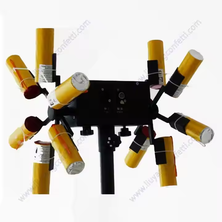 Fireworks Fountain Remote control double electric windmill equipment with AA battery for Stage Decoration Party Wedding