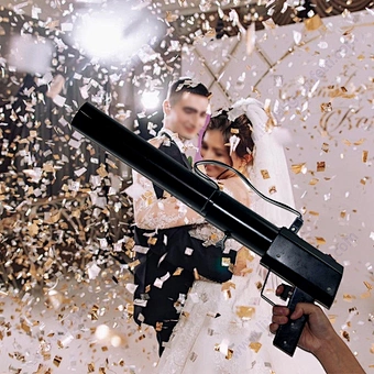 Stage FX Machine Wedding Party Celebration Effect Super Shooter Single Paper Dj Electric Popper Co2 Handheld Confetti Cannon Gun
