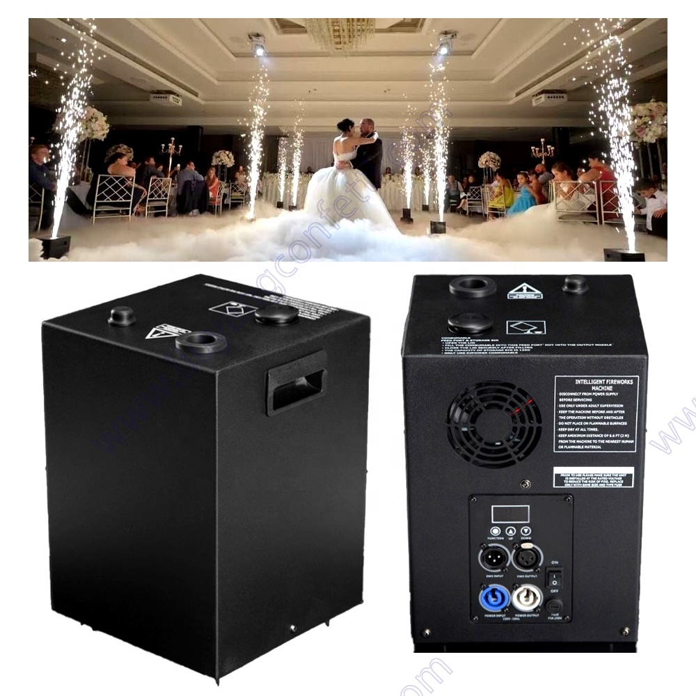 Wedding Party Pyro Sparkler Composite Ti First Dance Dmx Remote Control Stage Fireworks 500w Cold Spark Fountain Machine