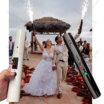 Pyrotechnic Handheld Cold Pyro Shooter Wedding Indoor Igniter Firework Firing System Stage Fountain Weeding Firework Firecracker