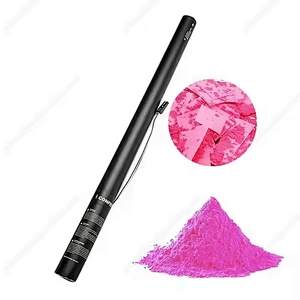 Gender Reveal Confetti Powder Cannon Machine DMX Remote Control 4 Holes Electronic Cannon Launcher Bar Party Props