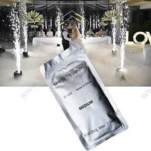 safety composite ti special cold spark fireworks machine ti powder bag sparklers fountain 200g titanium powder price in wedding