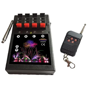 Fire machine pyrotechnics 4 cues 4 channels remote control fireworks firing system