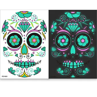 2024 Game Gift Decor Costumes Mask Toy Decoracion Mascara De Prop Luminous Tattoo Face Skeleton Party Carnival Halloween
