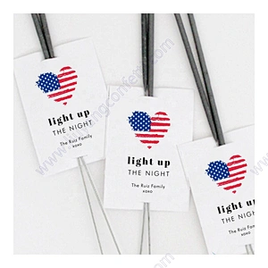 100pcs Let Love Sparkle Color Paper Kraft Glow Stick Personalised Firework French Send Off Sign Shine Wedding Sparklers Tags