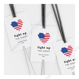 100pcs Let Love Sparkle Color Paper Kraft Glow Stick Personalised Firework French Send Off Sign Shine Wedding Sparklers Tags