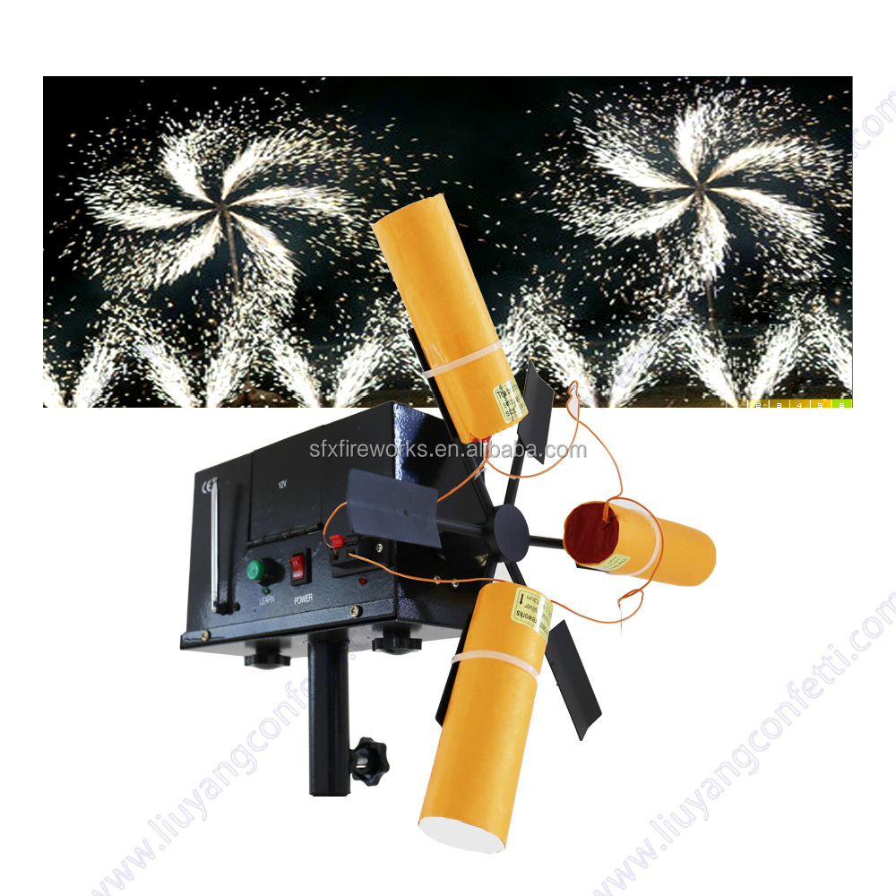 Pyro Fountain Wheels Fireworks Stage Firing System Pyrotechnics cold fireworks machine For Weeding and Celebration