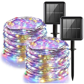 LED Outdoor Solar String Lights 5M/10M/20M Fairy Christmas Party Decorative Light Garland Solar Garden Waterproof