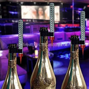 Firework Champagne Bottle Single Holder Safety Wholesale Birthday Cake Cold Ice Candle Wedding Indoor Nightclub Sparkler Clip