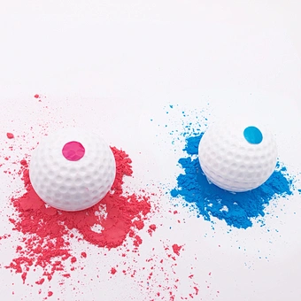 Gender Reveal Football Ball Blue Pink Holi Powder Baby Shower Party Decoration Supplies Kit 100% Biodegradable Exploding Soccer