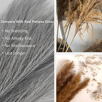 Custom Amazon Packaging Pink White Beige Dry Pampas Grass Large Fluffy Natural Wedding Decor Preserved Dried Flower Pampas Grass